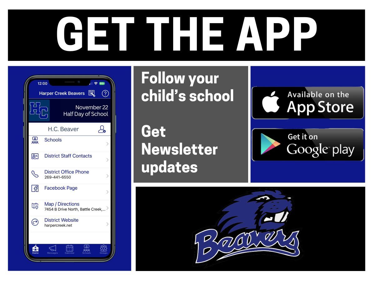 Get Beavers the App! Follow your child's school. Get newsletter updates. Available on the App Store and Google Play.